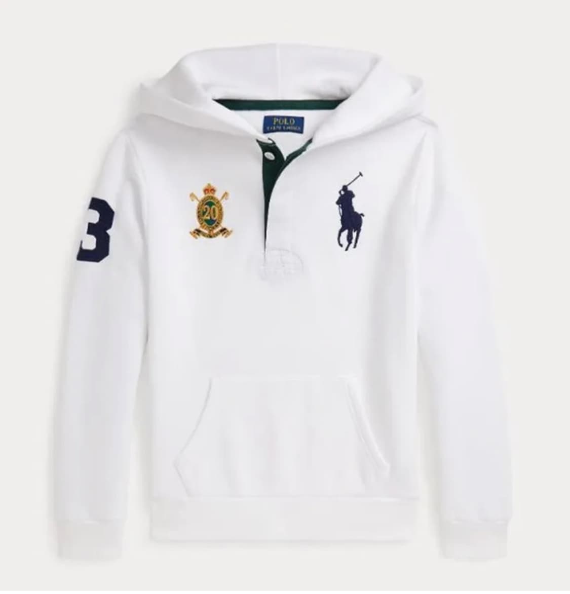 폴로 랄프로렌 보이즈 빅포니 크레스트 후드티 화이트 20주년 상품이미지1