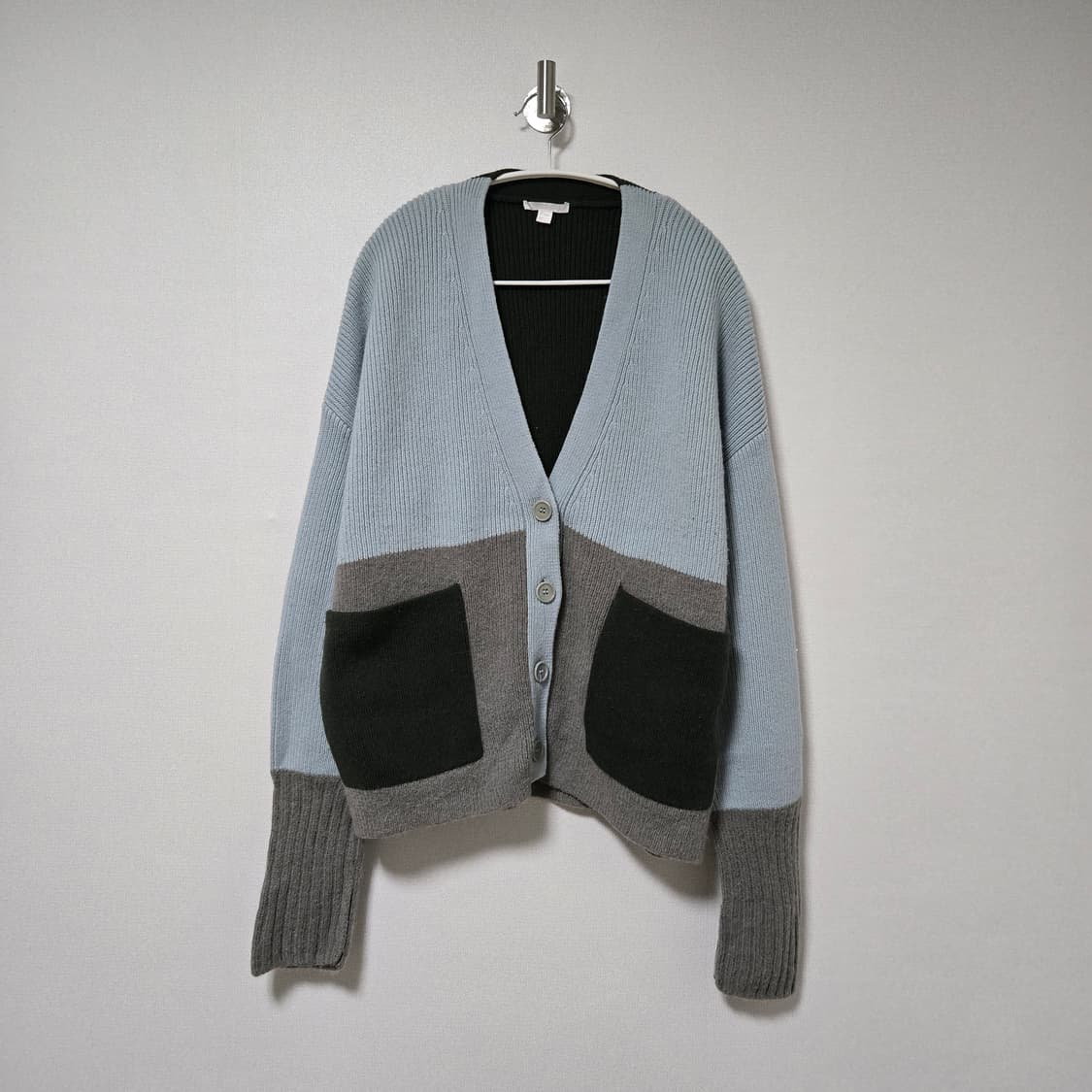 코스 알파카 컬러블록 가디건 / 여성 가디건/ 여자 가디건  상품이미지3