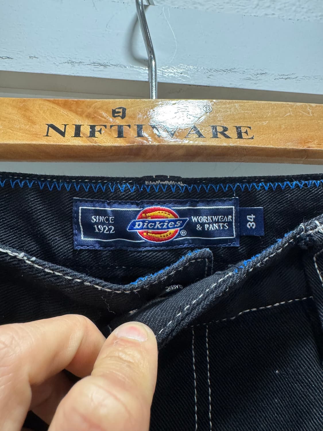 디키즈 블랙 카펜더 워크 팬츠 (34인치) 상품이미지2