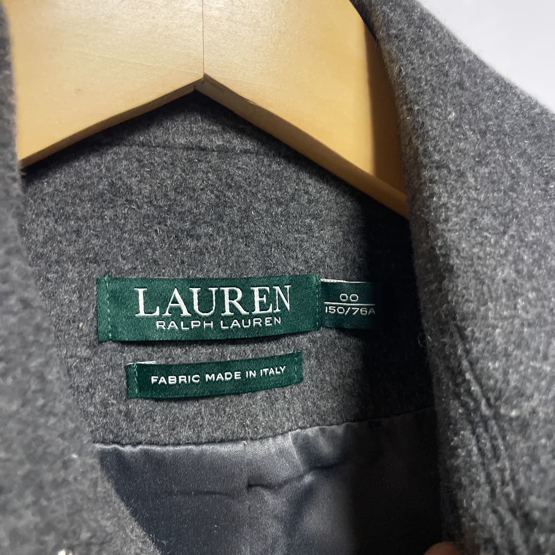 랄프로렌 캐시미어 혼방 모직 더블코트 그레이 150/76A 상품이미지4