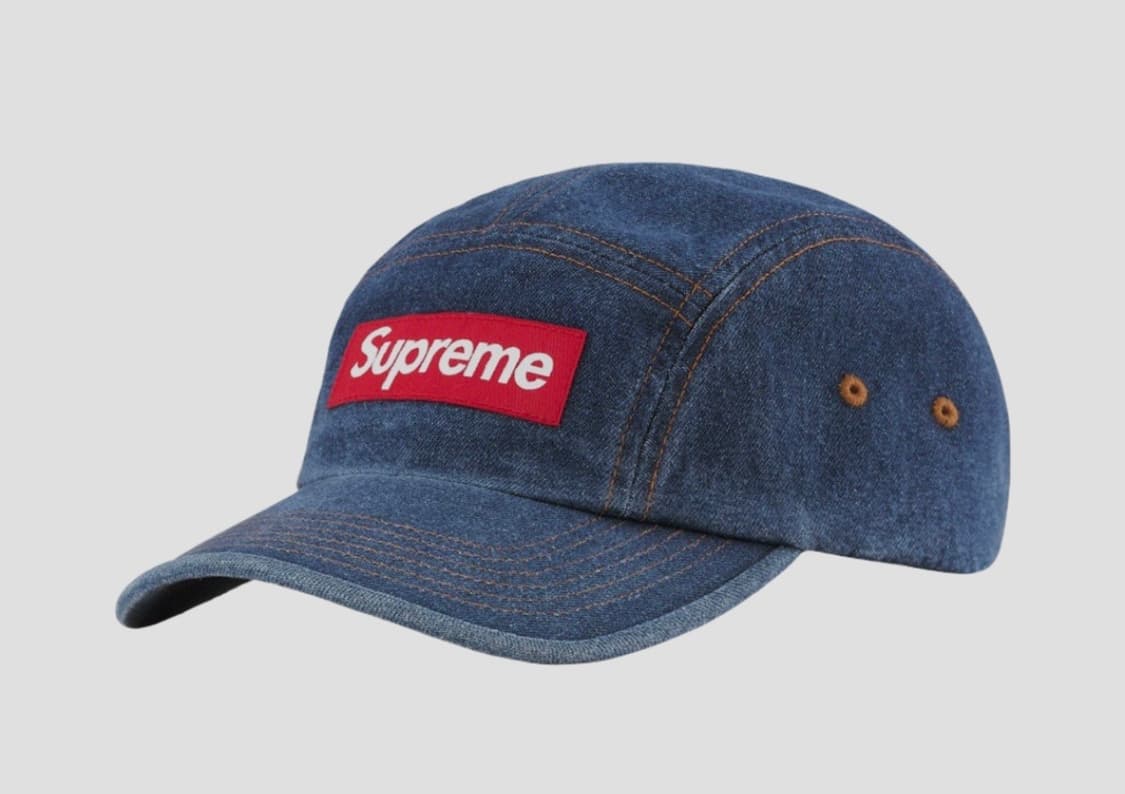 슈프림 모자/ 슈프림 워시드 치노 트윌 캠프캡 데님 - 22FW 상품이미지1