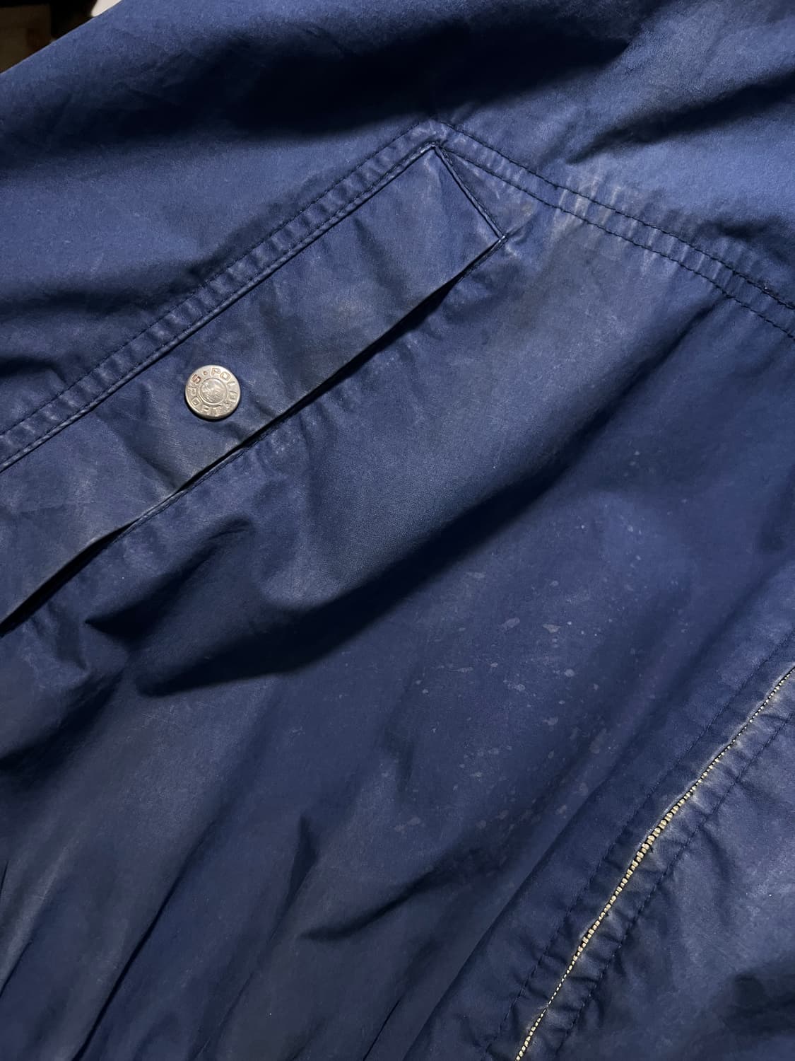 [XL]90's OG 폴로스포츠 썬페이딩 코튼 쉘 후드 자켓 상품이미지4