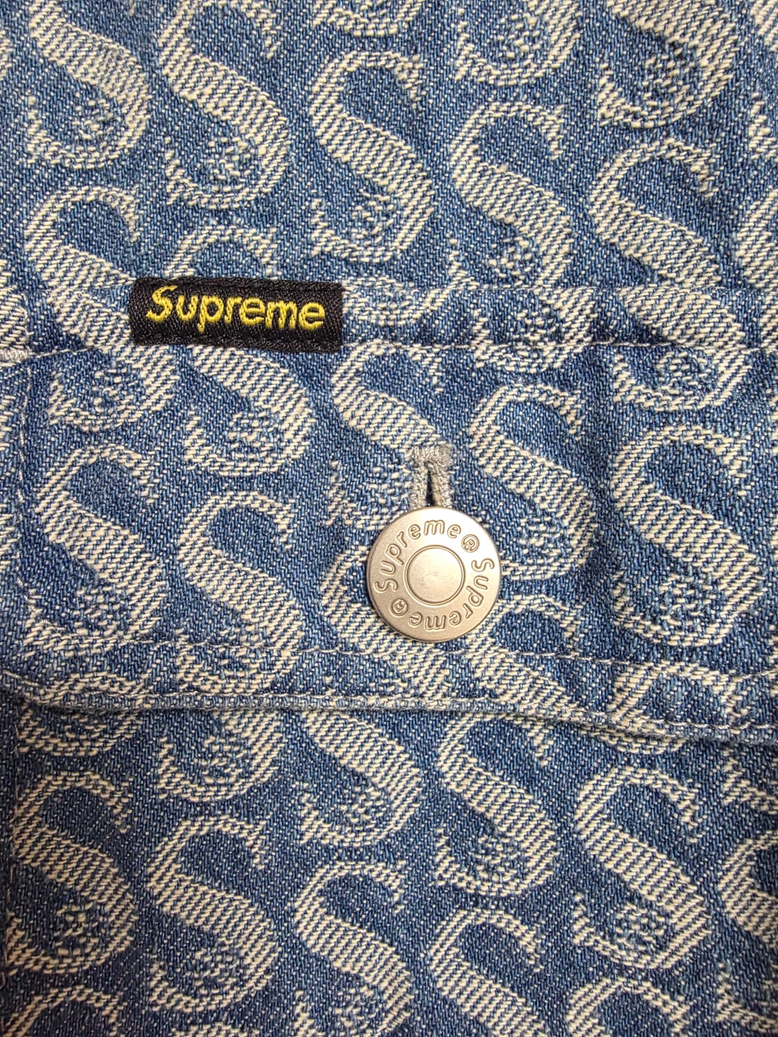 [M] Supreme Jacquard Denim Shirt (SS23) 상품이미지4