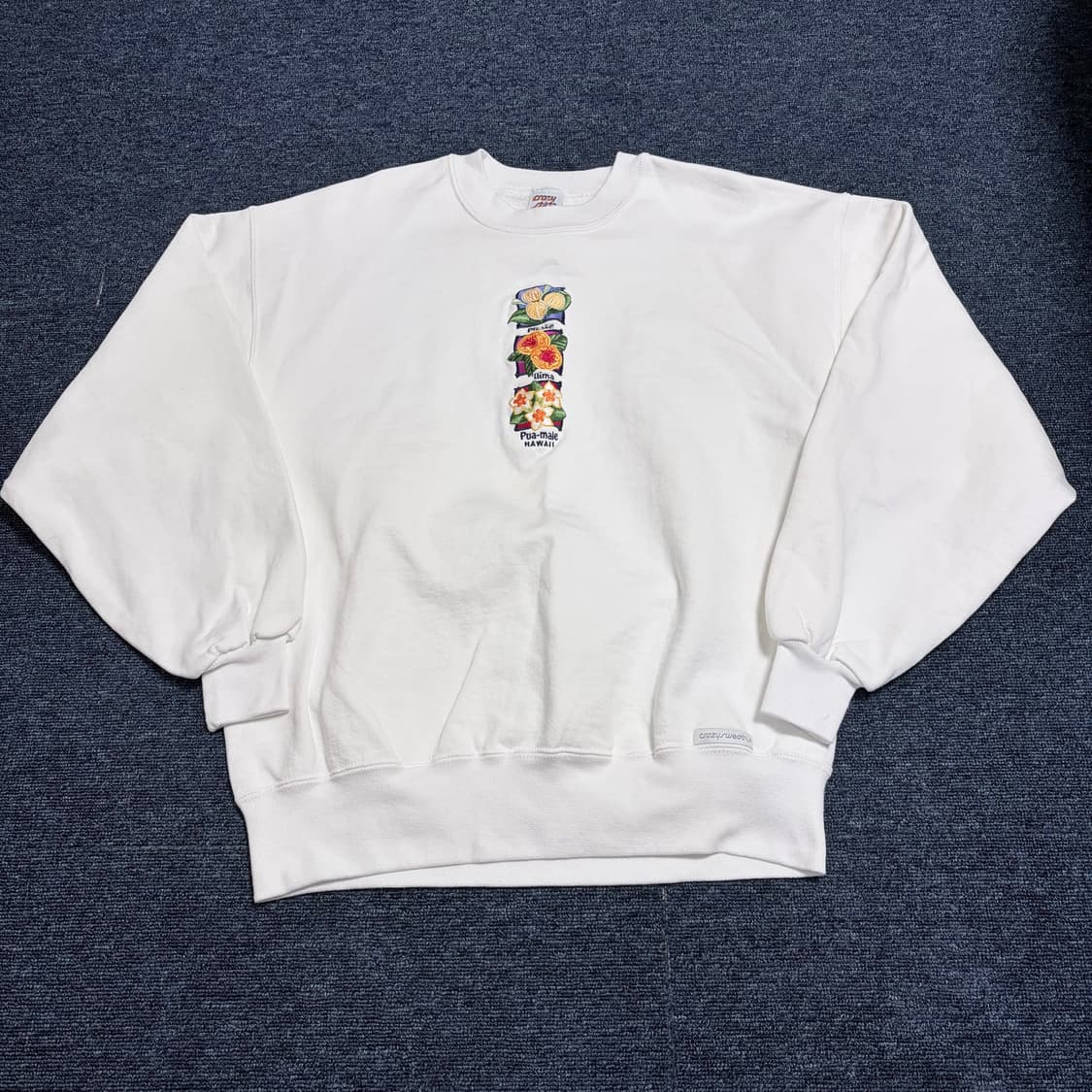 크레이지 셔츠 하와이 플라워 빈티지 맨투맨 상품이미지1