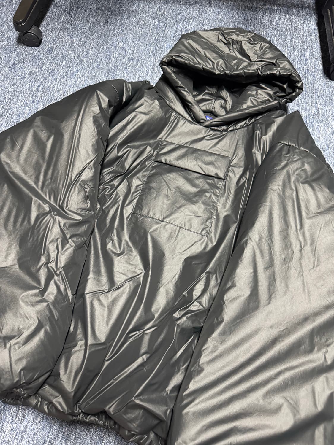 이지 갭 엔지니어드 바이 발렌시아가 퍼퍼 파카 블랙 L 상품이미지1