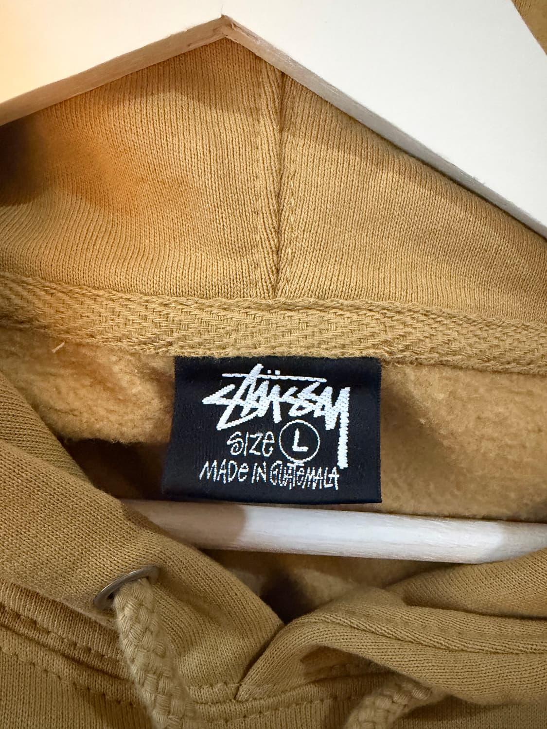 스투시 8볼 후드 L 카키옐로우 상품이미지3