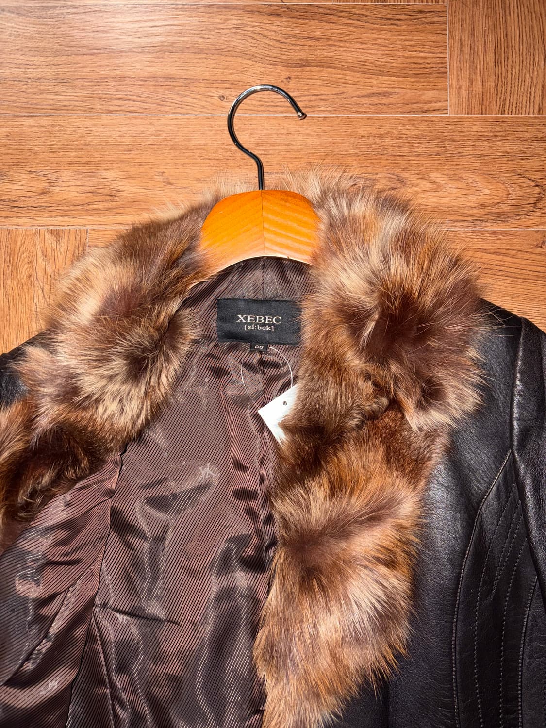 빈티지 퍼 트리밍 레더자켓 상품이미지8