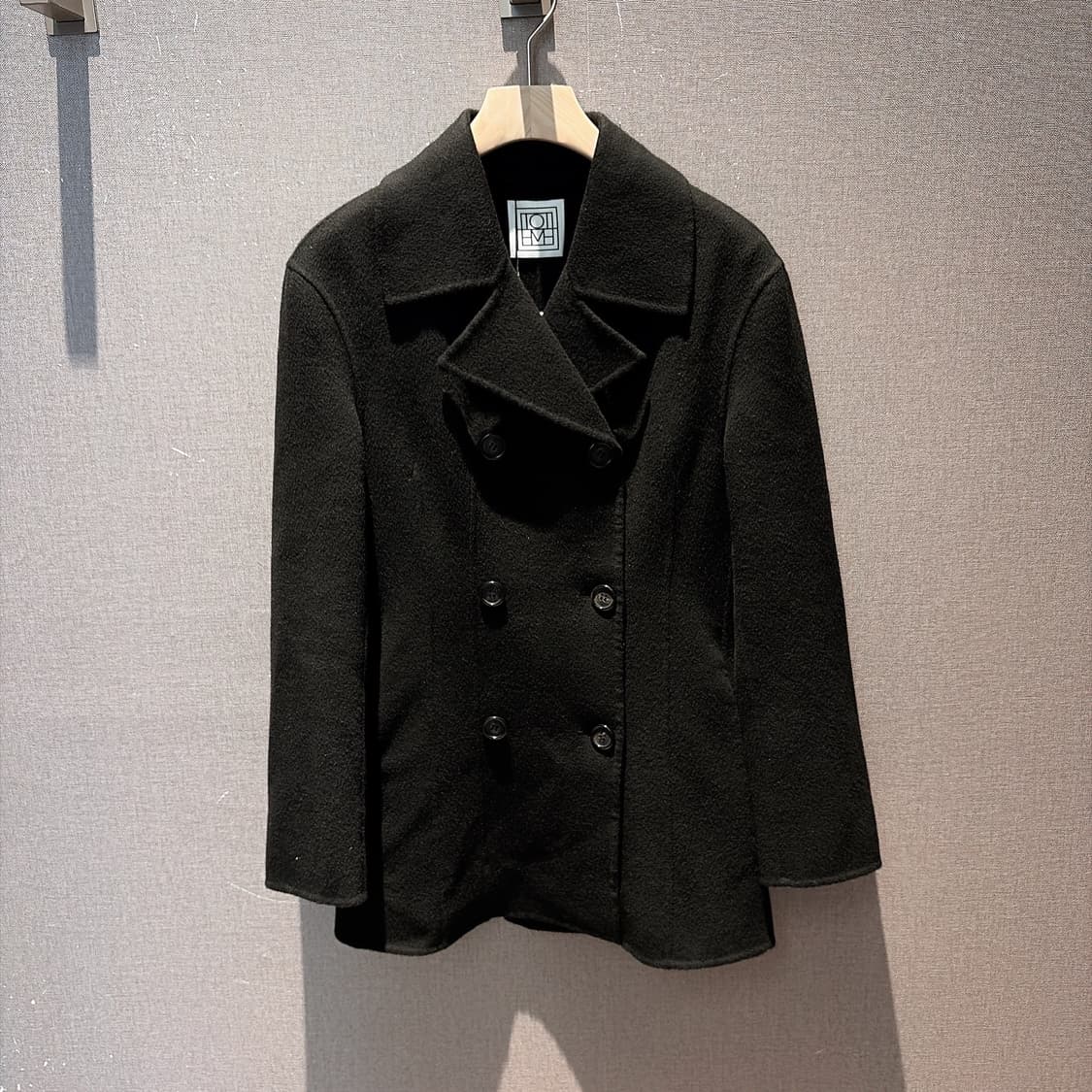 (정품/새상품) TOTEME 토템 여성 블랙 더블 울 웨이스트 자켓 상품이미지1