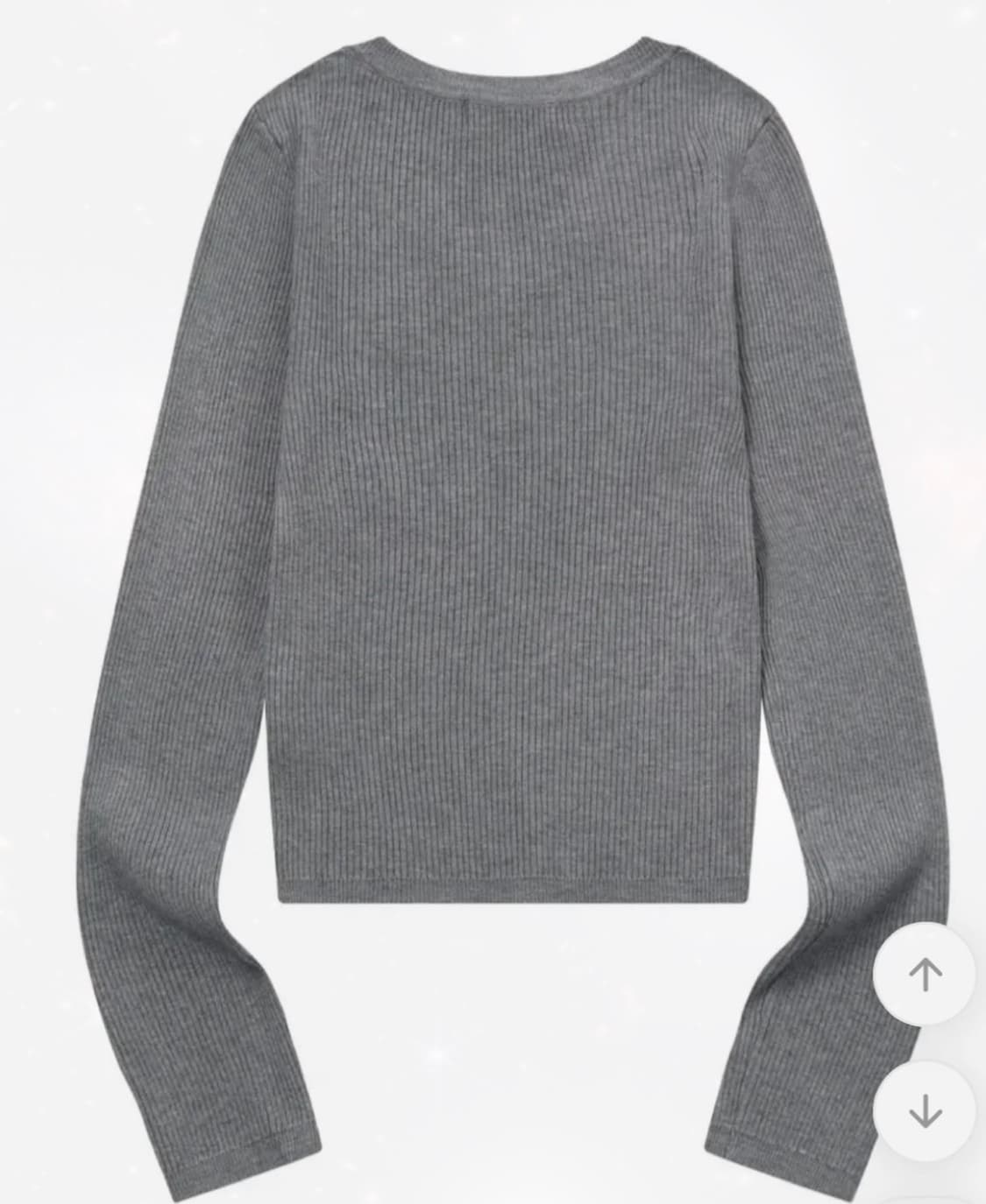 무센트 골지 v넥 니트 상품이미지3