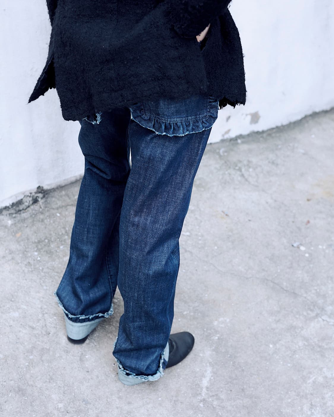 Back Pocket Detail Denim Jeans 상품이미지1