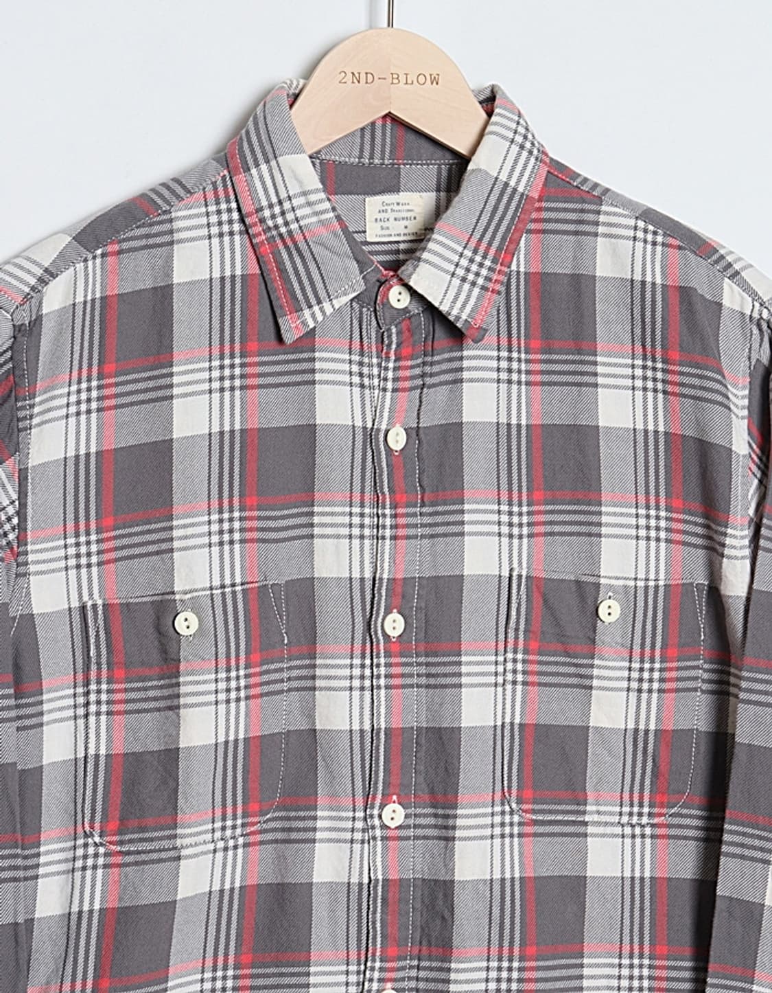  BACK NUMBER LightFlannel Check Shirts 상품이미지2