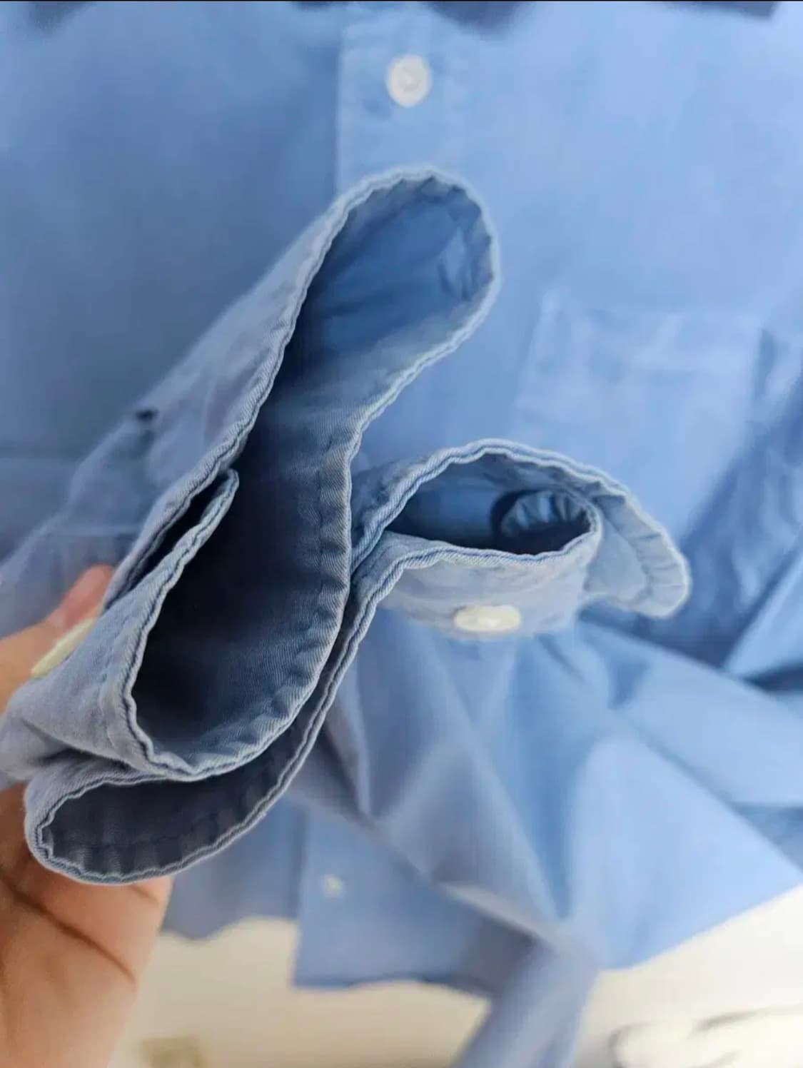 [48] 퍼스트플로어 다이드클래식 셔츠 삭스블루 상품이미지5