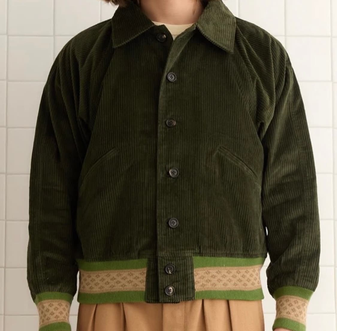 [XL] BODE 피리 립 반버리 봄버 자켓 상품이미지1