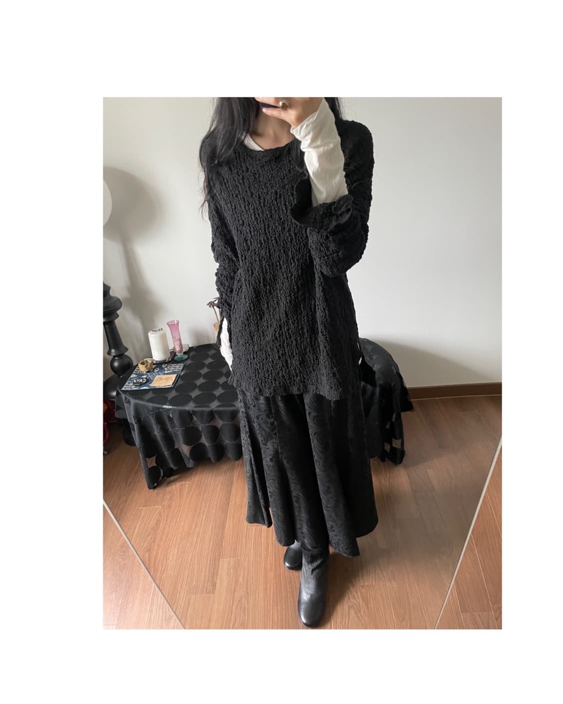 wrinkle top (shirring sleeve) 상품이미지5