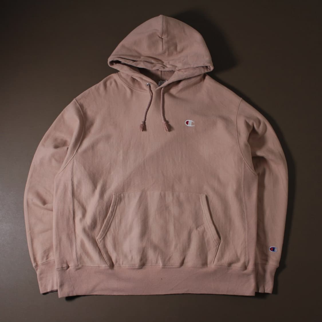 Champion 챔피온 다크핑크 기모 후드티 상품이미지1
