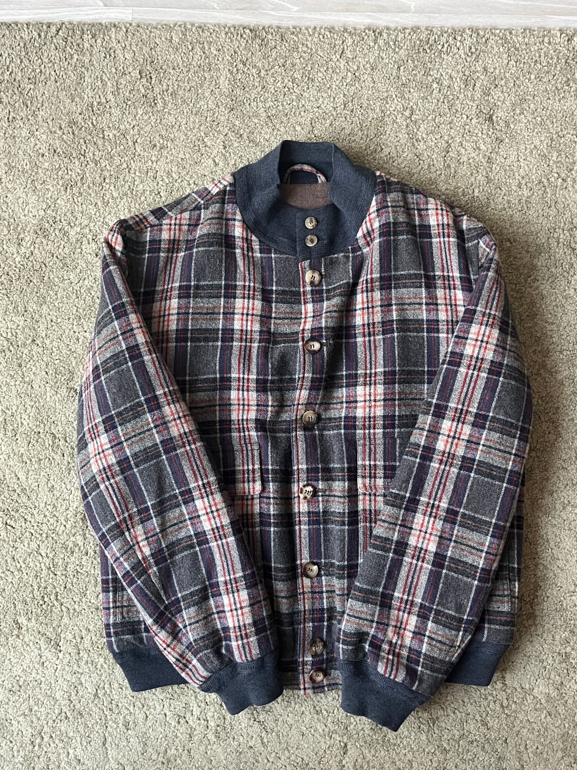 발스타 발스타리노 A-1 체크 패디드 A-1 봄버 판매 상품이미지1