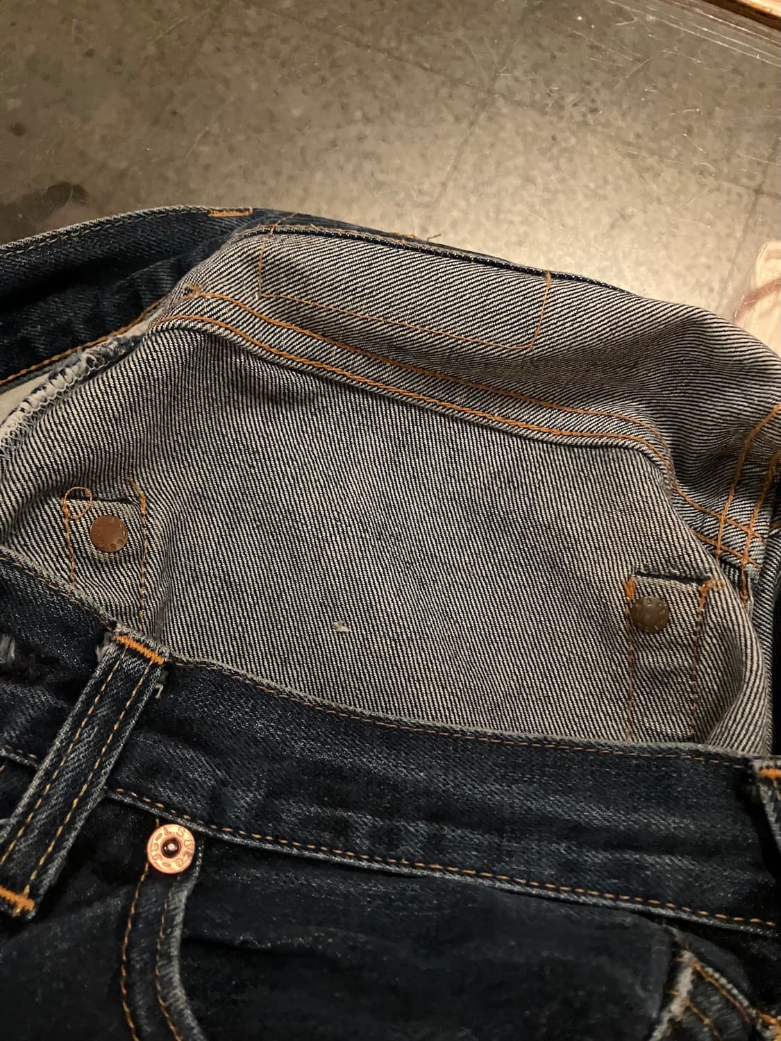 90s USA 빈티지 발렌시아 리바이스 551zxx 501 데님 팬츠 상품이미지8