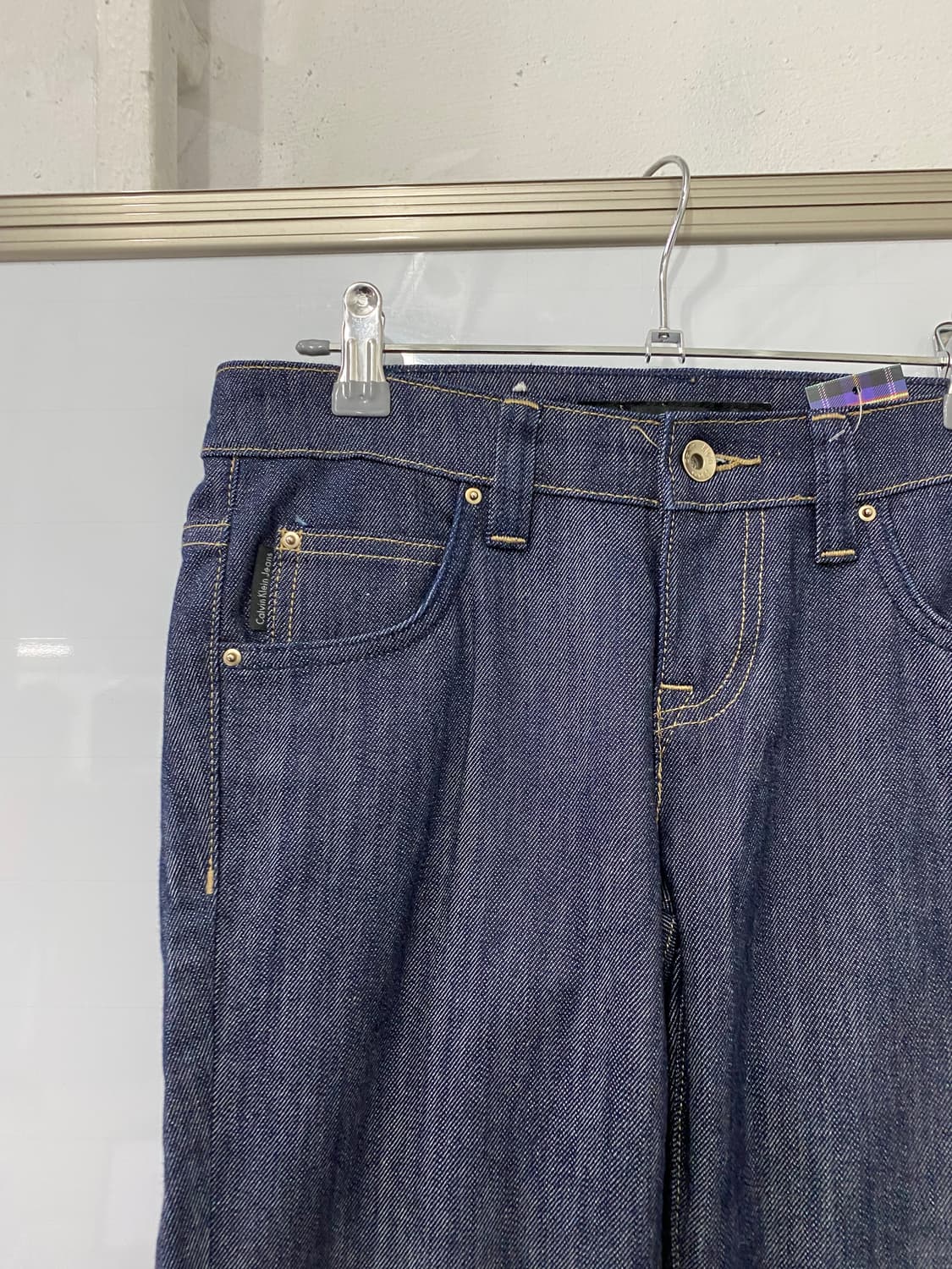 여성용 켈빈클라인 로우라이즈 데님팬츠(26) 상품이미지3