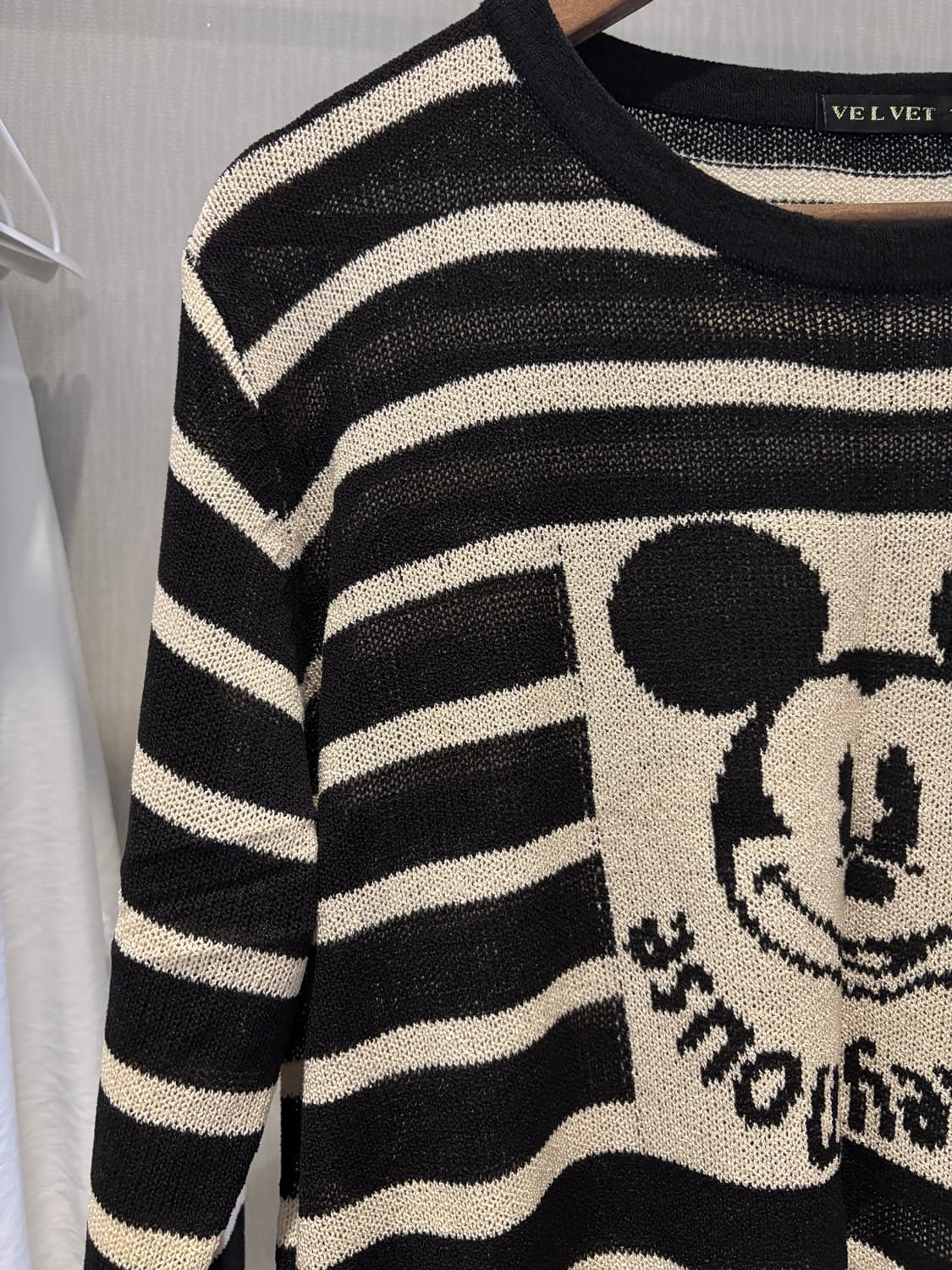 린넨 미키 스트라이프 긴팔티 상품이미지2