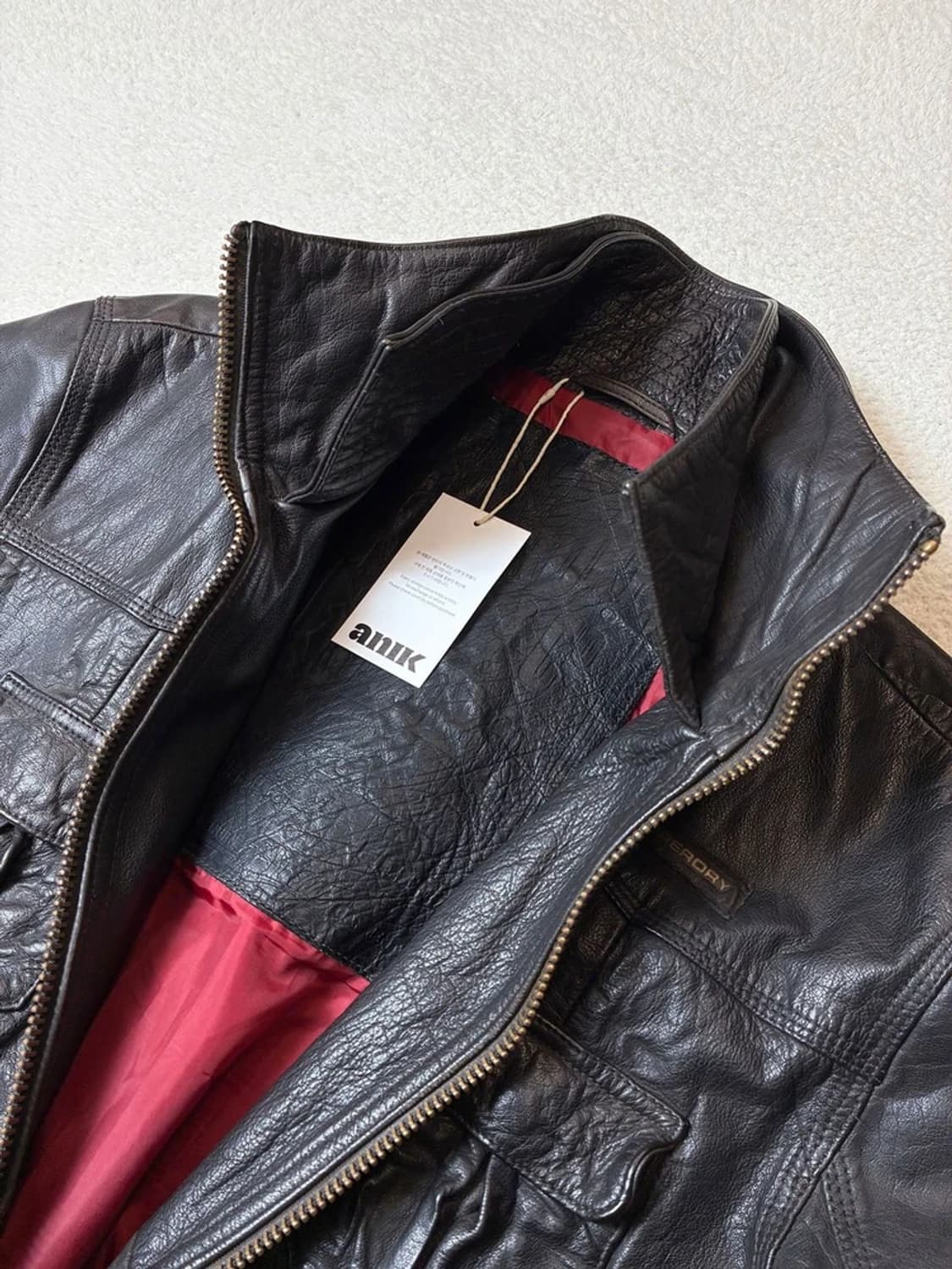 슈퍼드라이 13ss 유틸리티 소가죽 항공 자켓 PN6644 상품이미지3