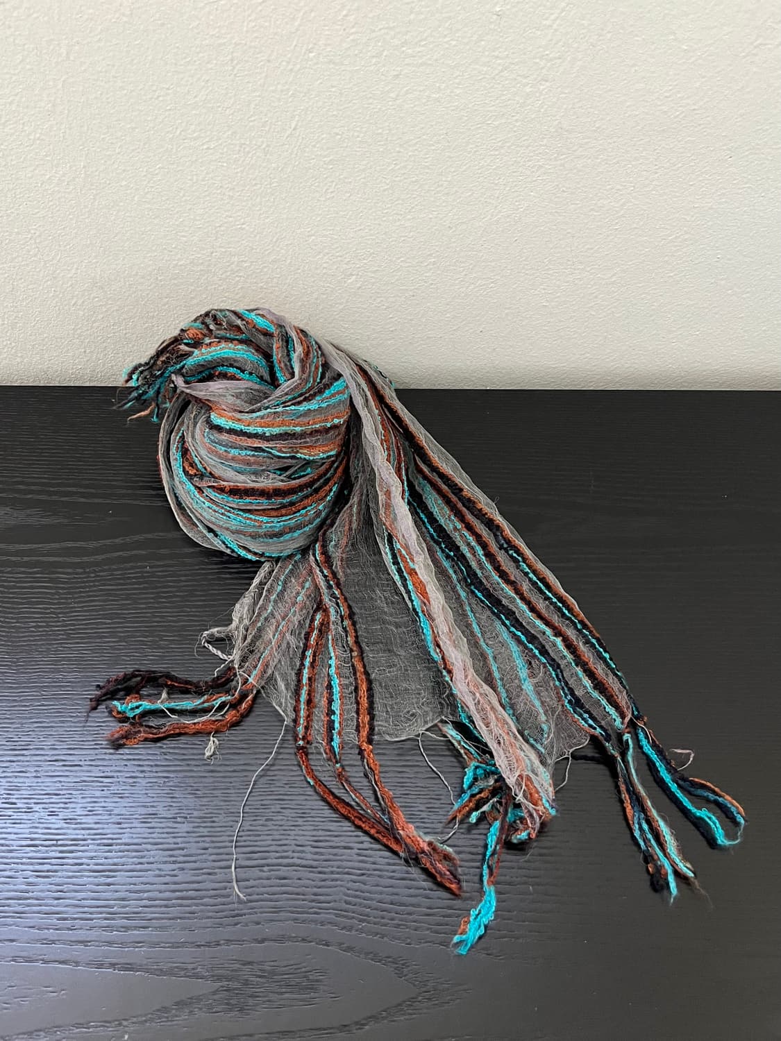 Japan vtg 시스루 머플러 상품이미지4