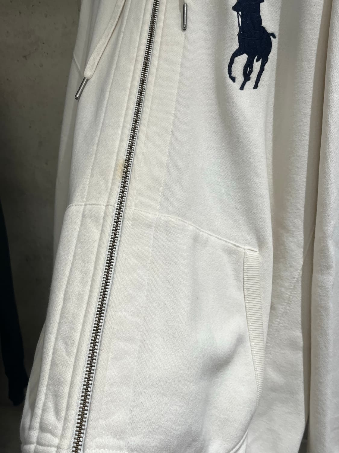 폴로 랄프로렌 빅포니 화이트 후드집업 상품이미지5