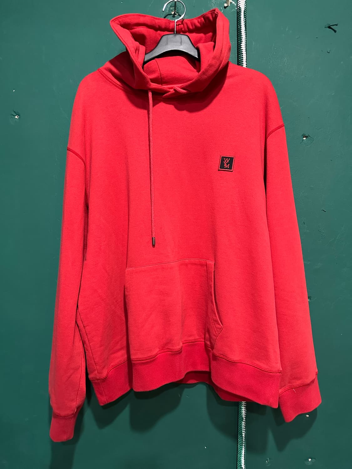 우영미 후드티 52사이즈 레드 상품이미지1