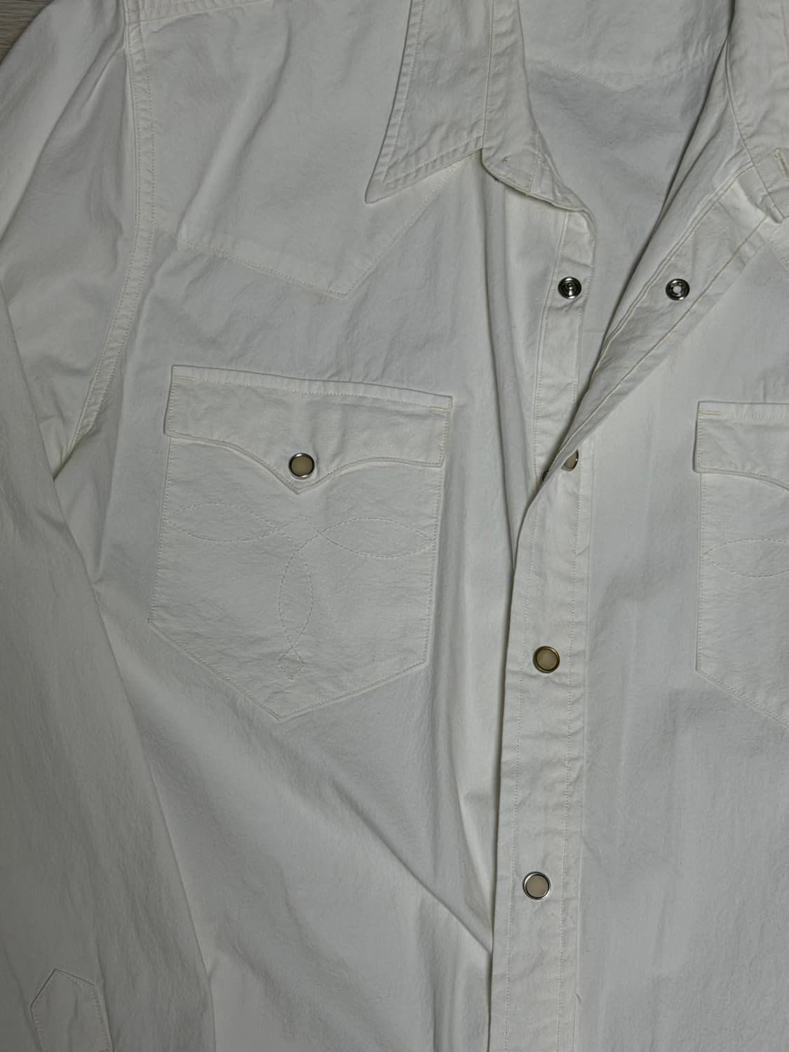 XL RRL 더블알엘 웨스턴 셔츠 화이트 상품이미지4