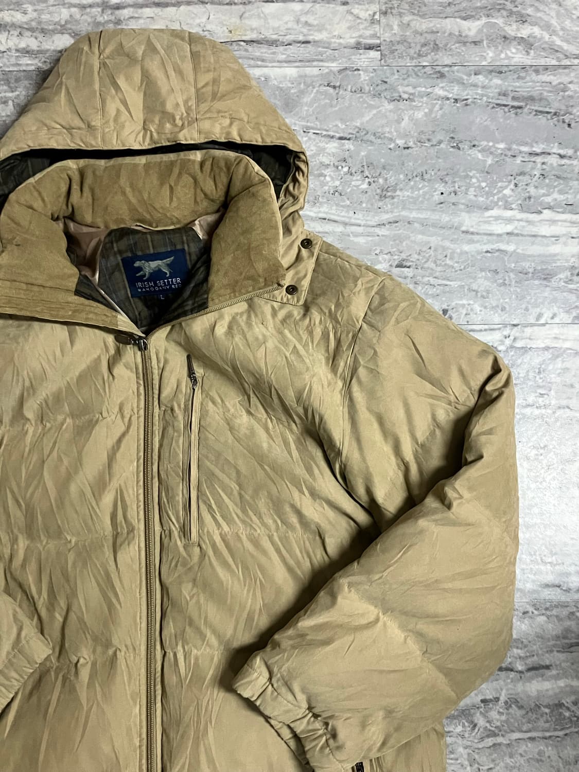 일본빈티지 Irishsetter 올드스쿨아메카지 너드남 혁오풍 푸퍼패딩 상품이미지2