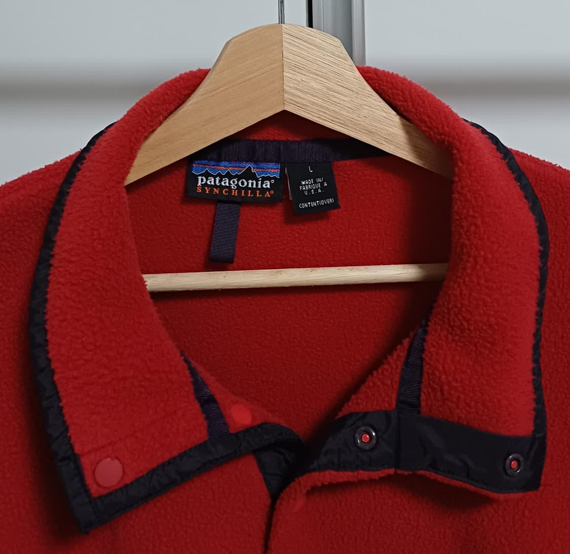 🇺🇸 [L] 파타고니아 신칠라 스냅티 올드 모델 - 딥 레드 상품이미지3