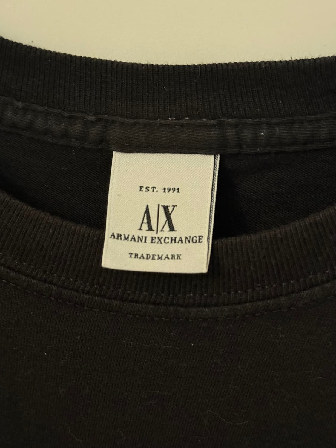 아르마니 익스체인지 Made in USA 블랙 반팔 상품이미지4