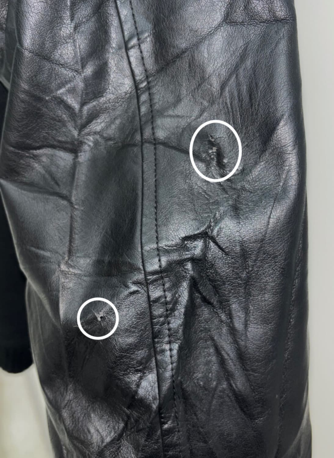 빈티지 락시크 하이넥 블랙 자켓 상품이미지9