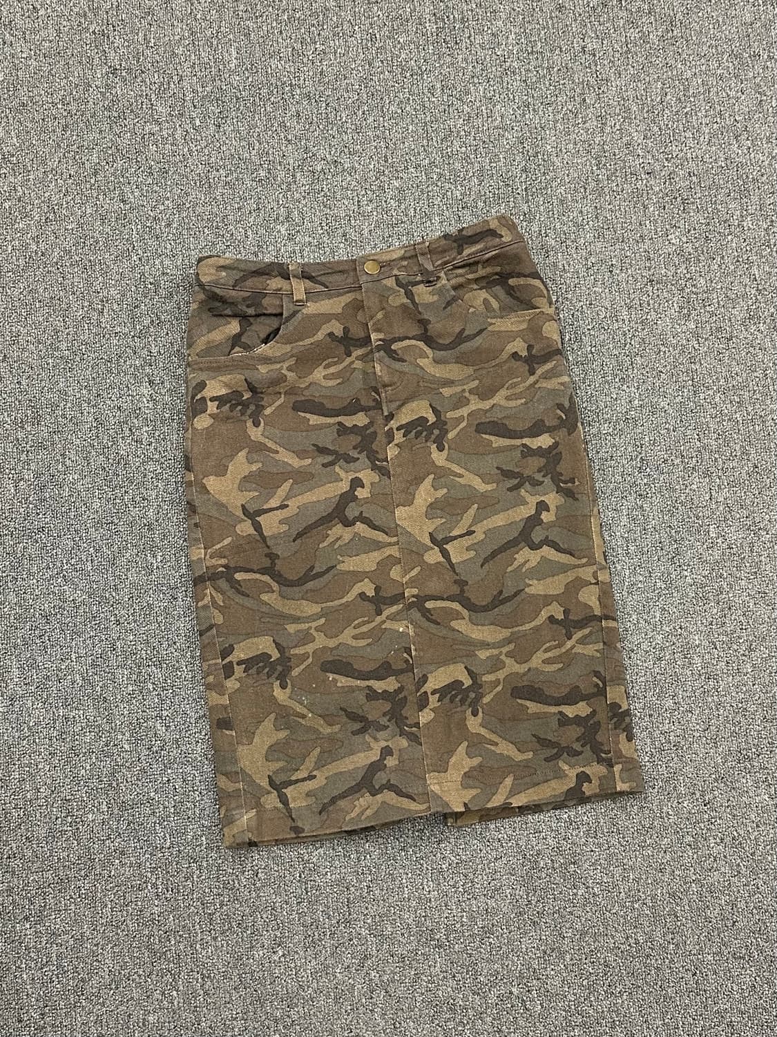 38)Japanese vintage 카모 트임 미디 스커트 상품이미지1