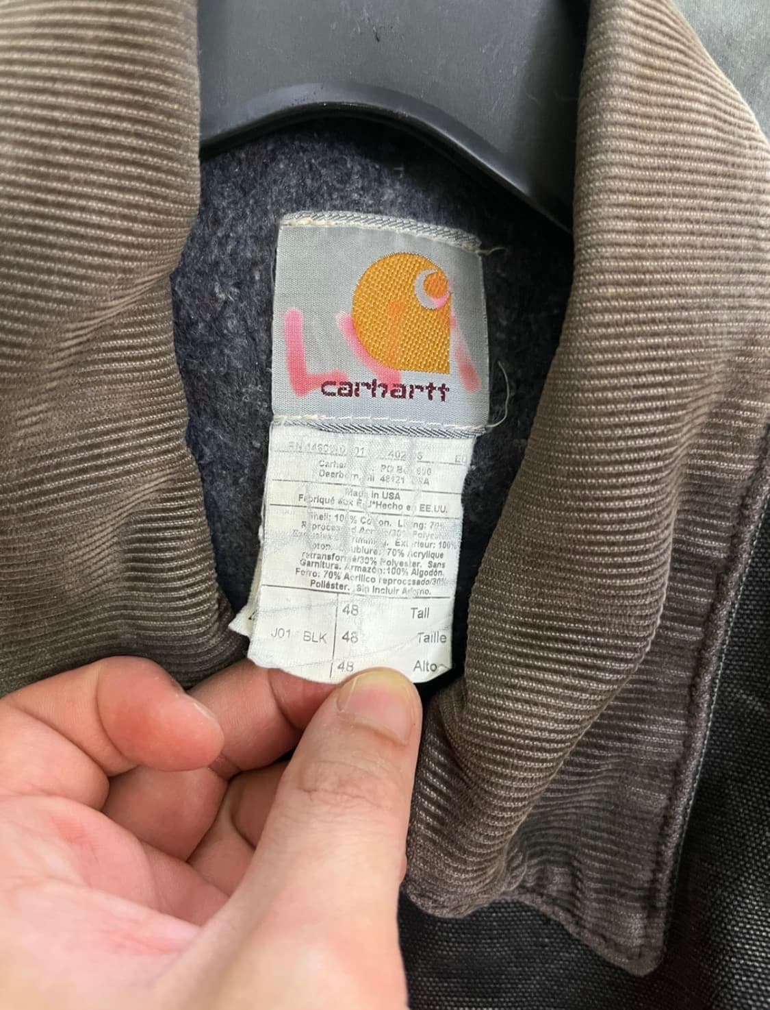 90s made in usa 칼하트 디트로이트 자켓 상품이미지5