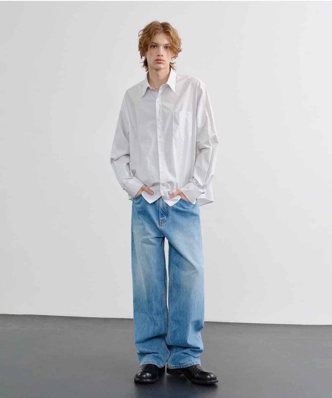 노운 daily shirts 화이트 1 상품이미지1