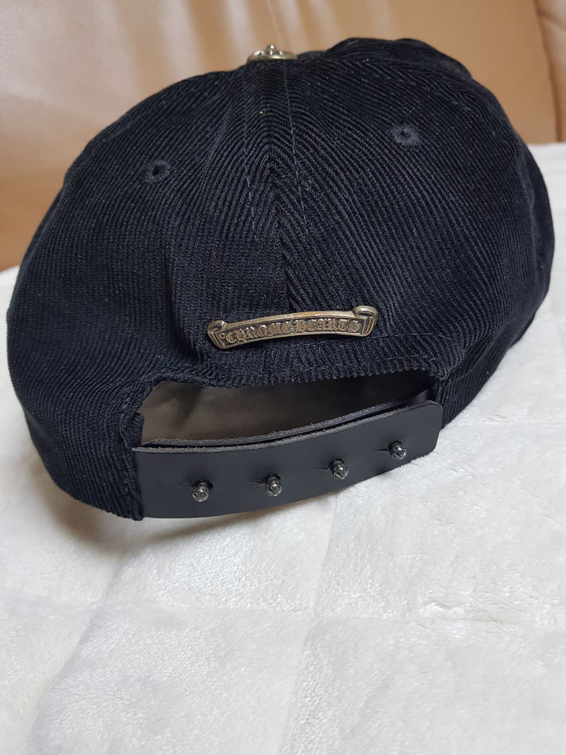 크롬하츠 대거 코듀로이 캡 모자 볼캡 블랙 상품이미지5