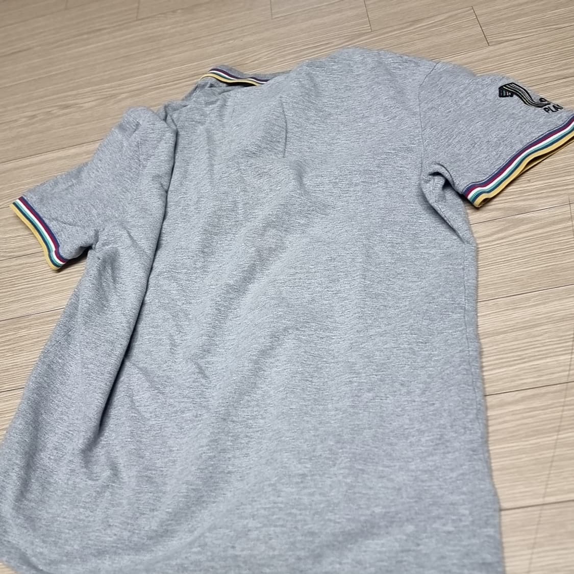 빈폴 남성 그레이 멀티 스트라이프 반팔 폴로티(100) 상품이미지2