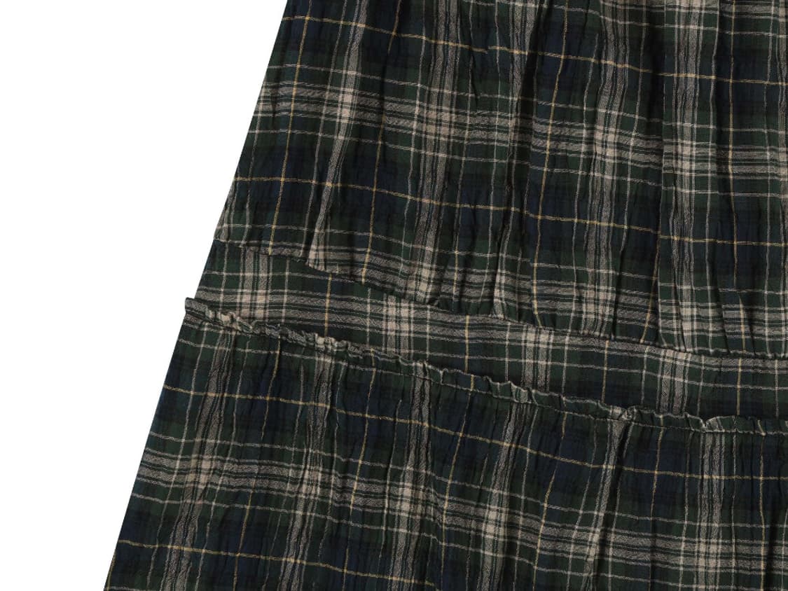 코이세이오 셔링 미디 스커트 체크 상품이미지5