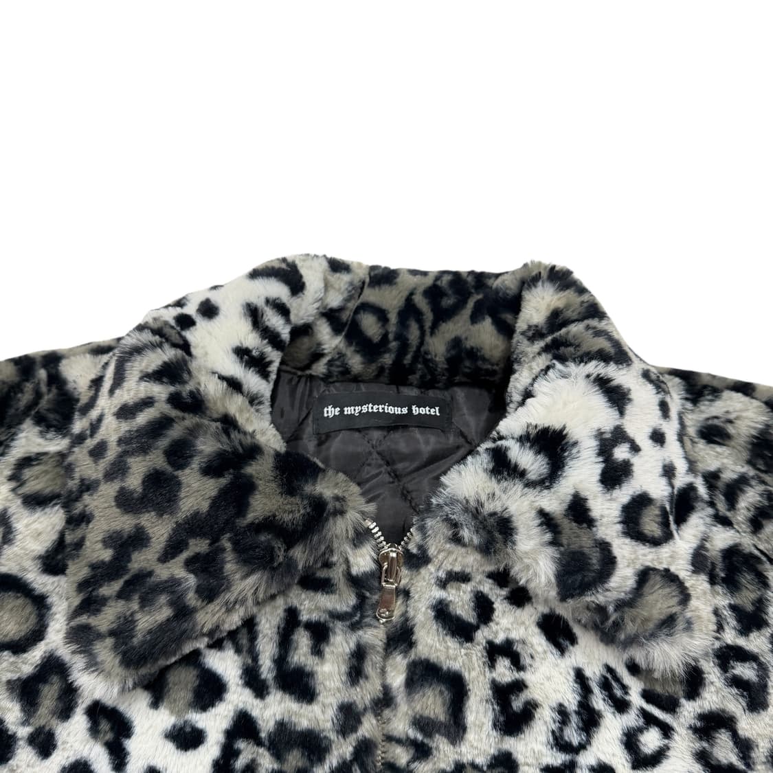 더미스테리어스호텔 레오파드 패디드 퍼 자켓 상품이미지2