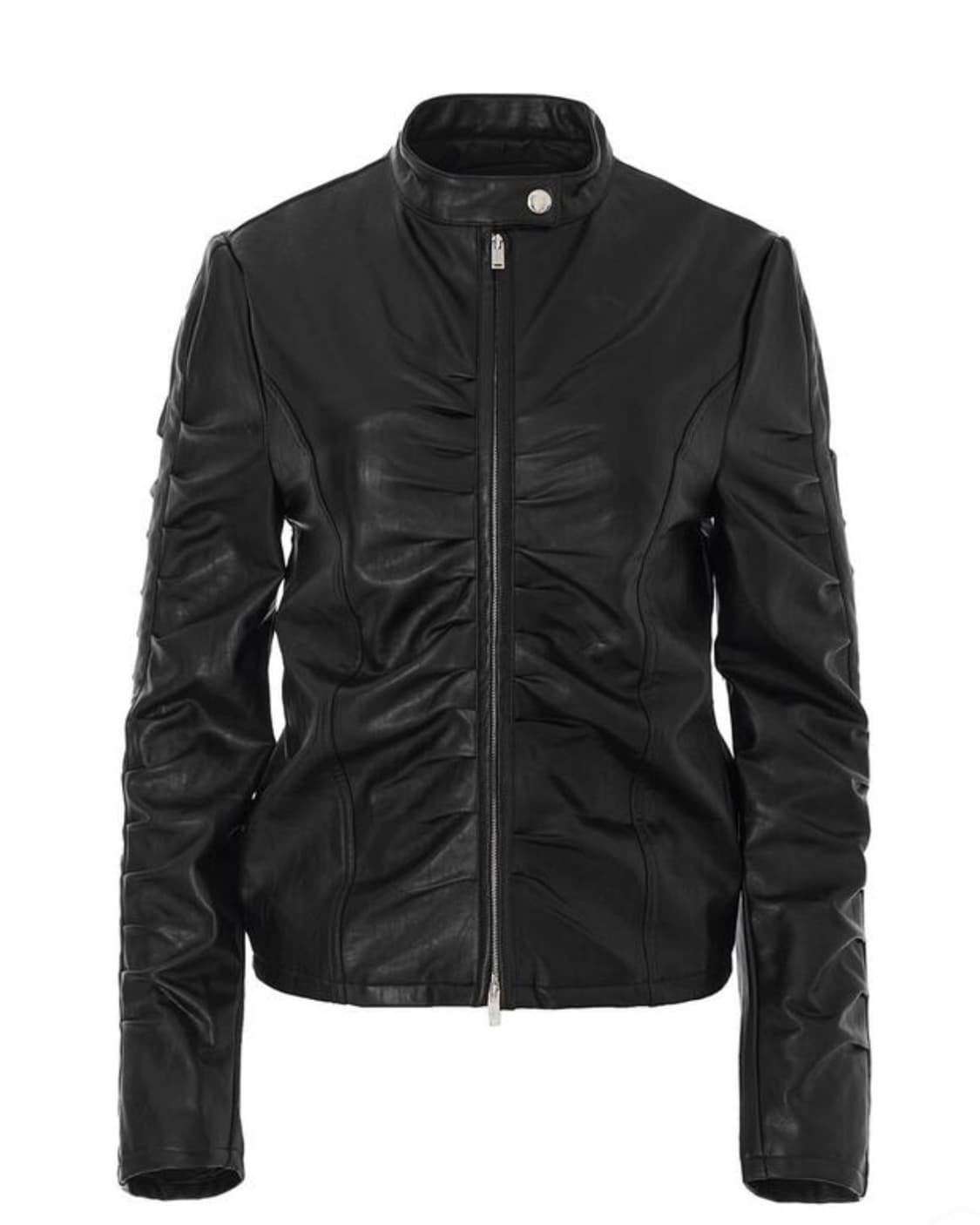 [나체] 셔링 레더자켓 1 상품이미지2