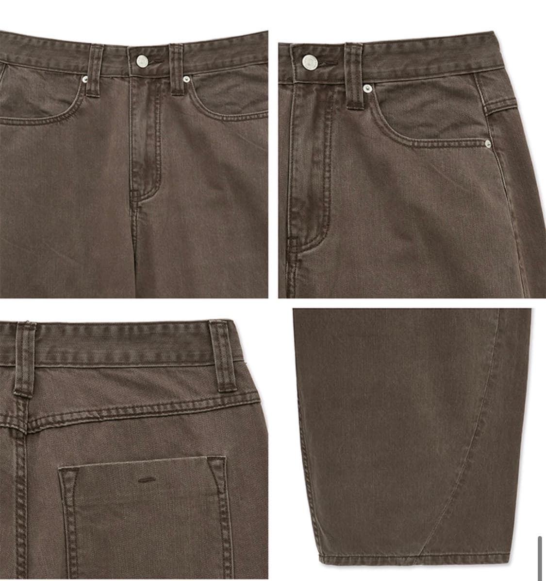 (새상품) 노운 - wide curved denim pants 상품이미지10