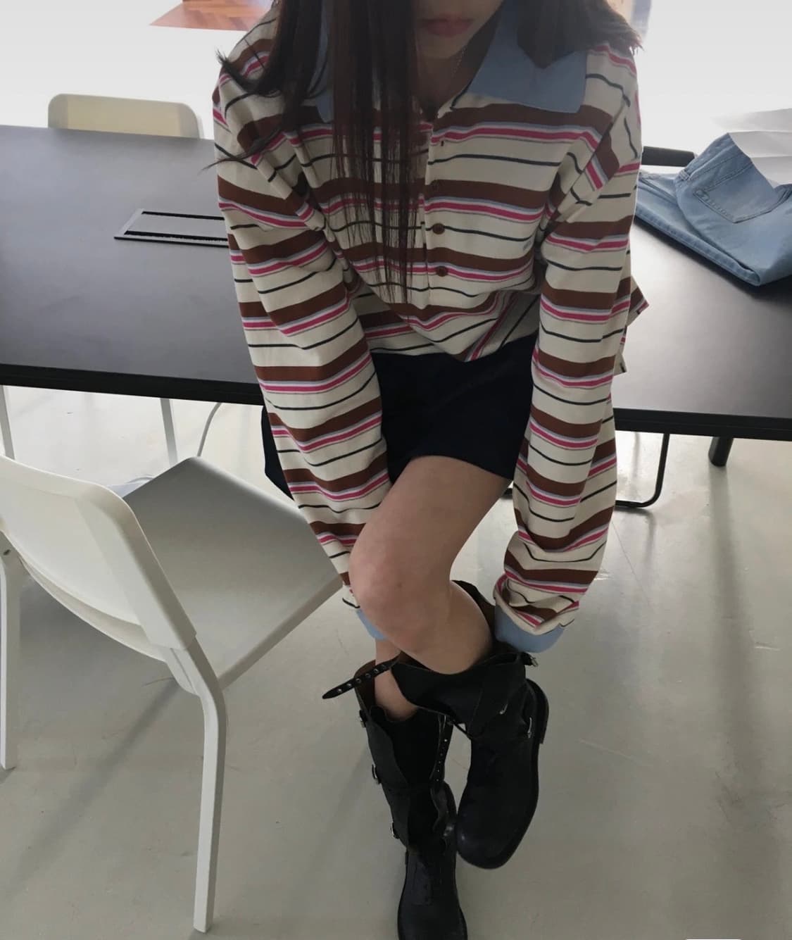 새상품) 도매브랜드 브리드 스트라이프 럭비티 상품이미지1