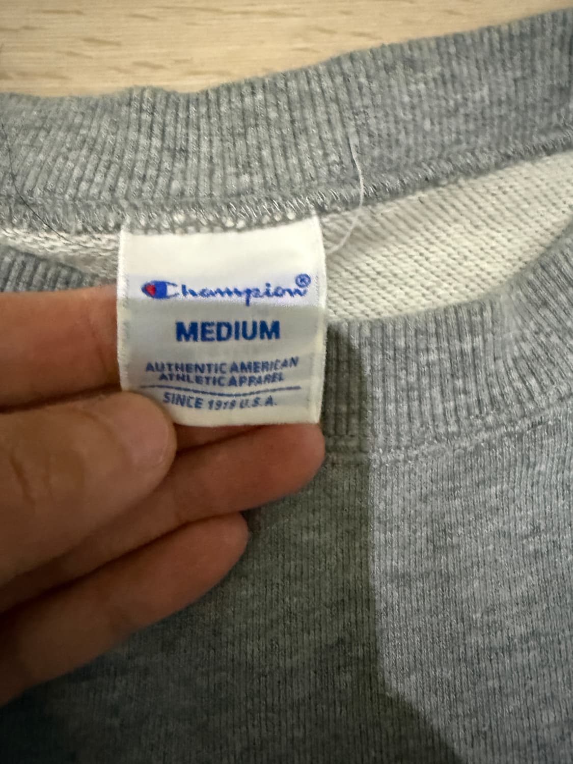 챔피온 스웻 맨투맨 그레이 M 상품이미지2