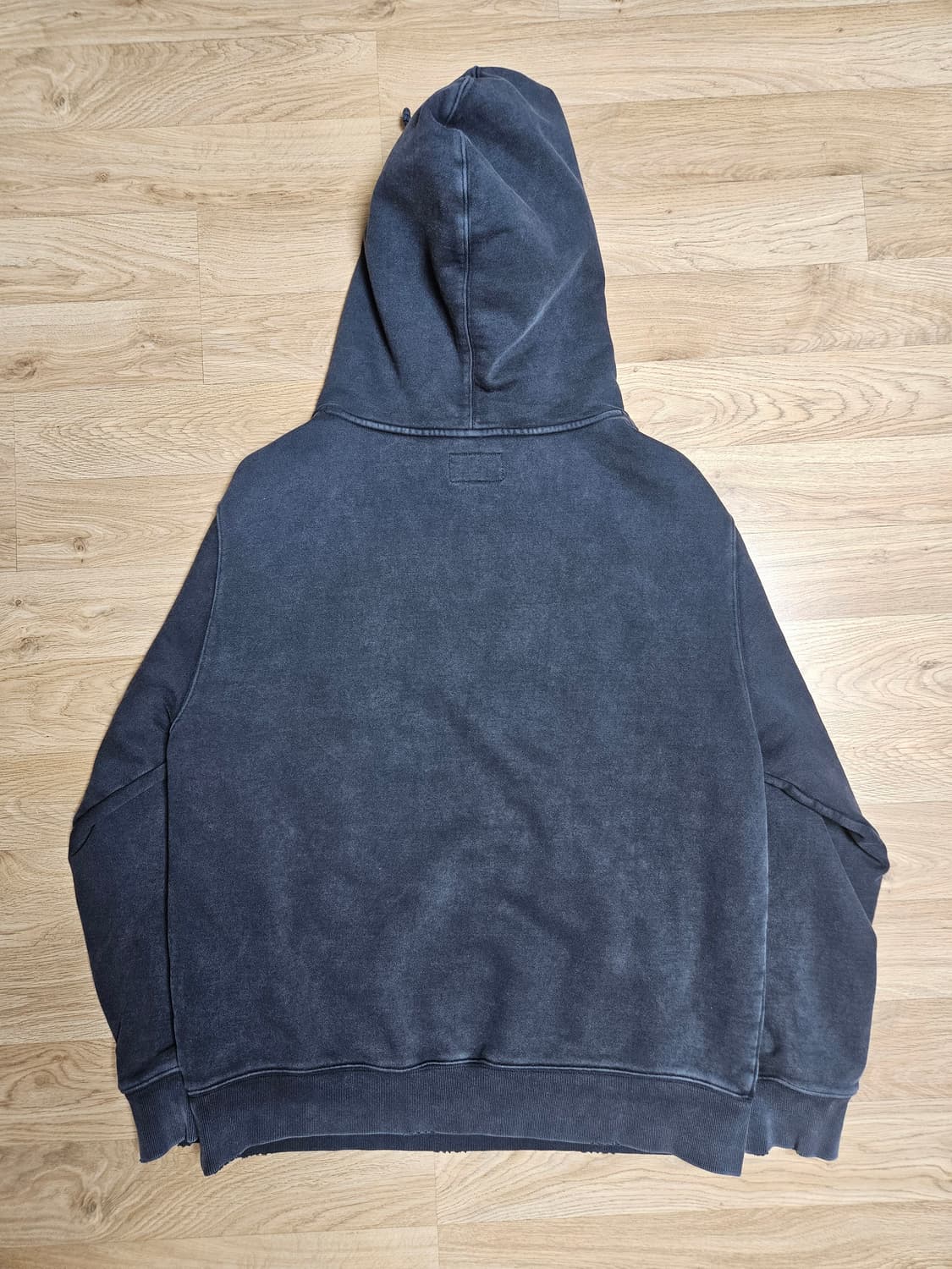 Matin kim 마뗑킴 차콜 빈티지 로고 후드티 상품이미지2