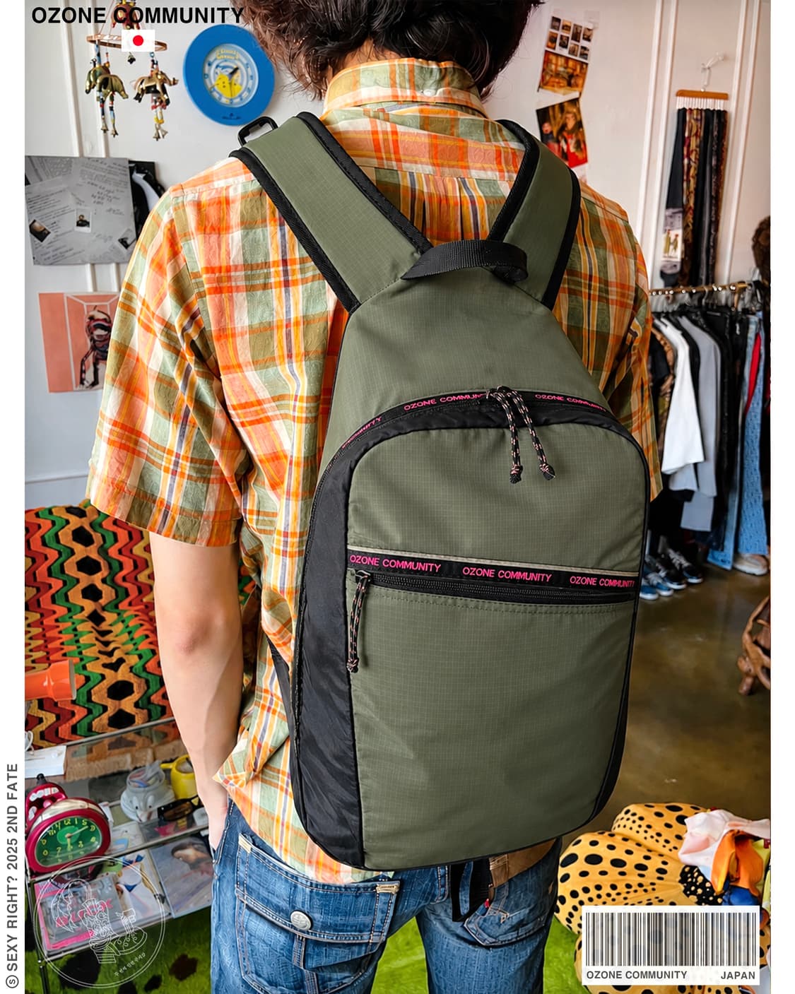1990s OZONE COMMUNITY Ripstop Backpack 상품이미지1