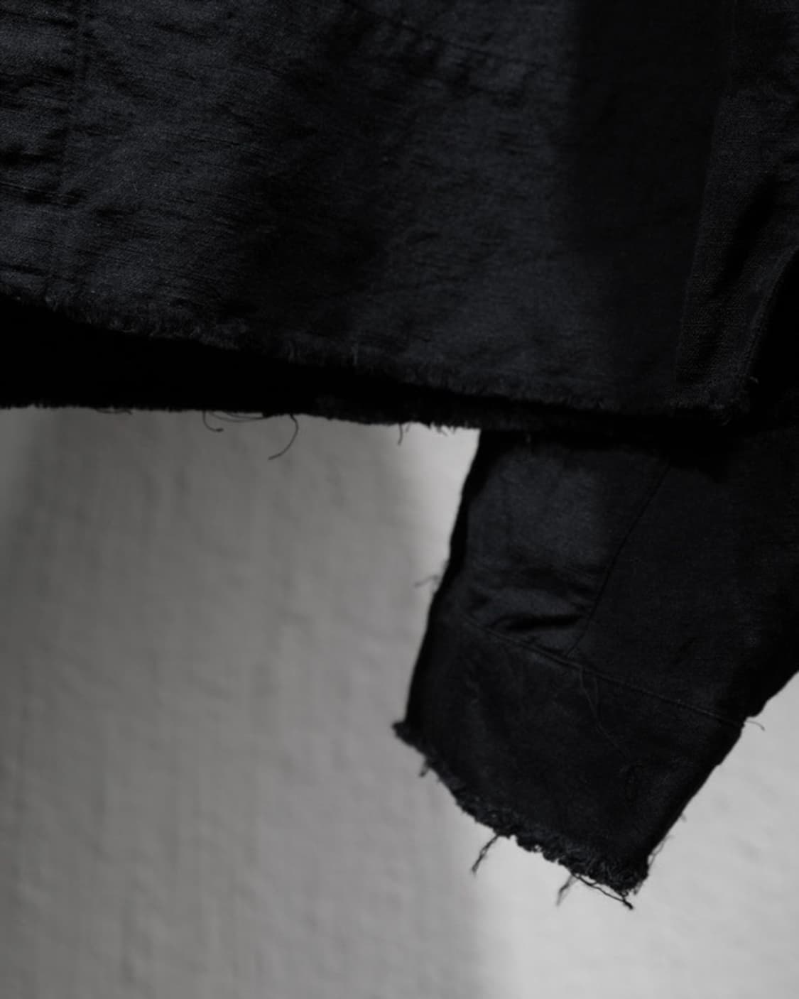 Ancellem 안셀름 울 린넨 숏 셔츠 자켓 - Black Size 2 상품이미지4