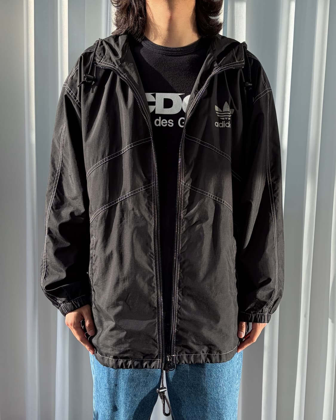 [XL]아디다스 00s 올드스쿨 후드 바람막이 자켓 상품이미지1