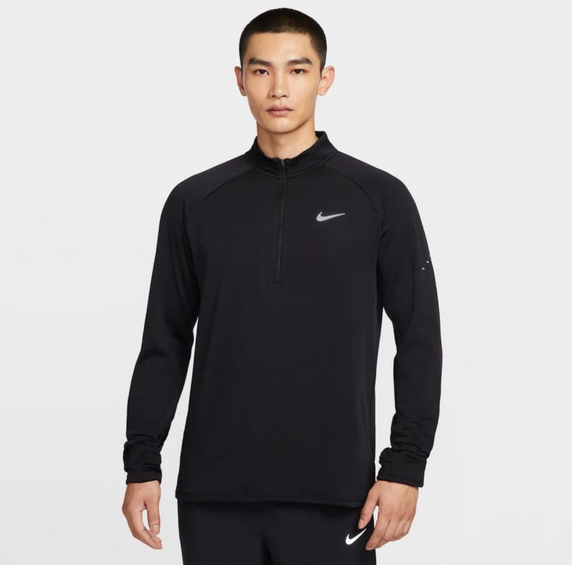 나이키 스트라이드 써마핏 리펠 윈터라이즈드 1/2 집 러닝 탑 블랙 아시 상품이미지1
