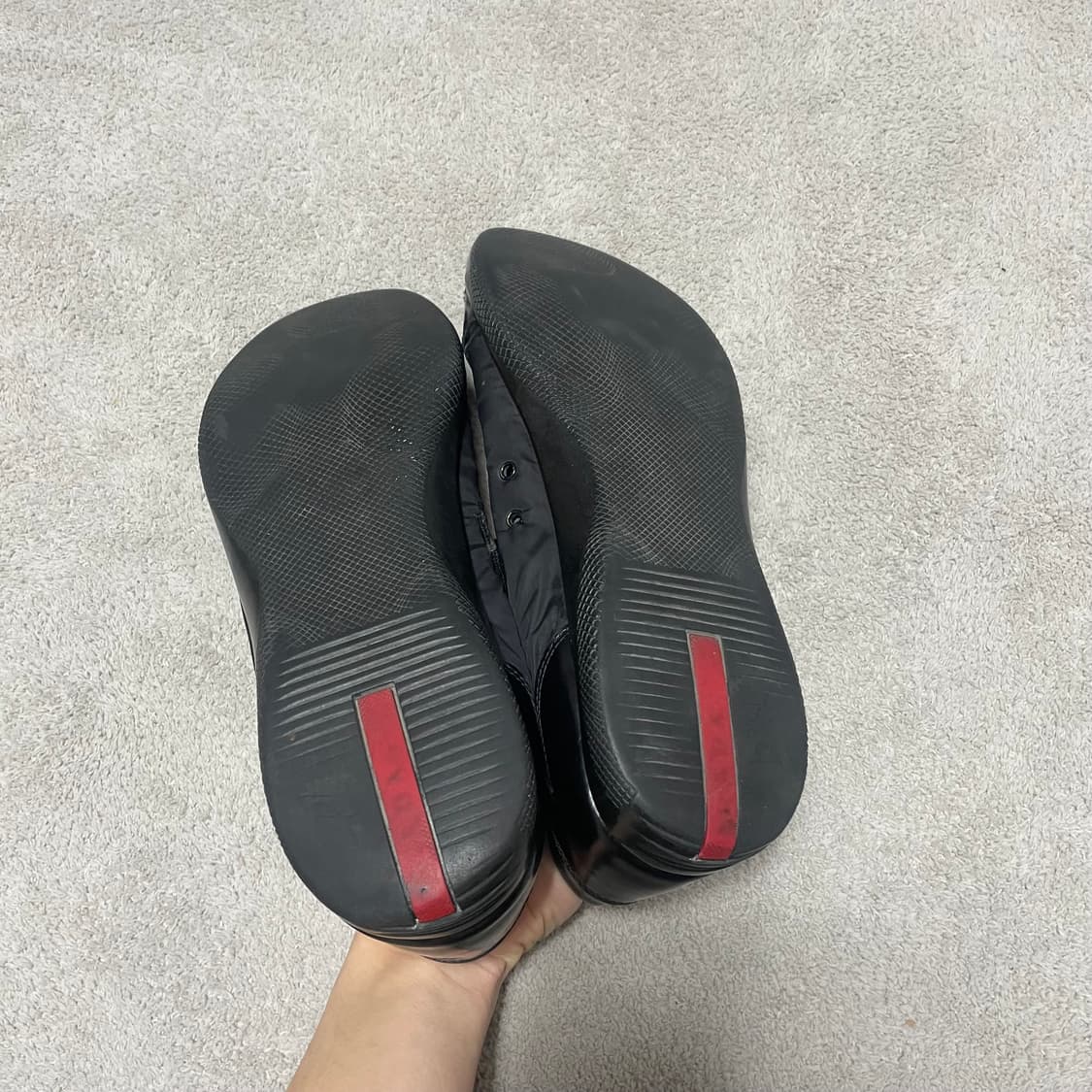 280) 프라다 스포츠 레더 나일론 트레이너 스니커즈 상품이미지6