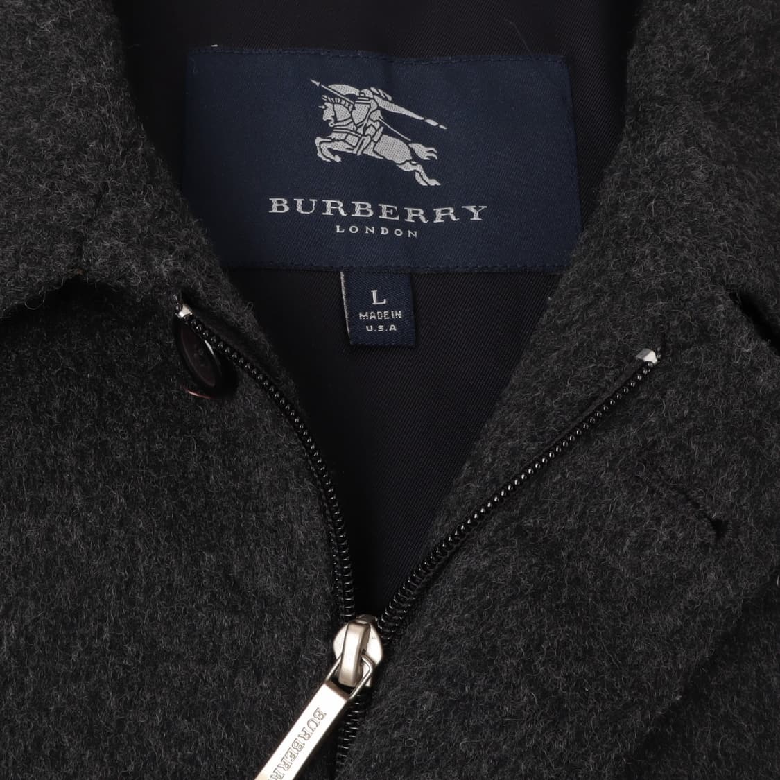 버버리 챠콜 usa메이드 싱글 울 코트 상품이미지8